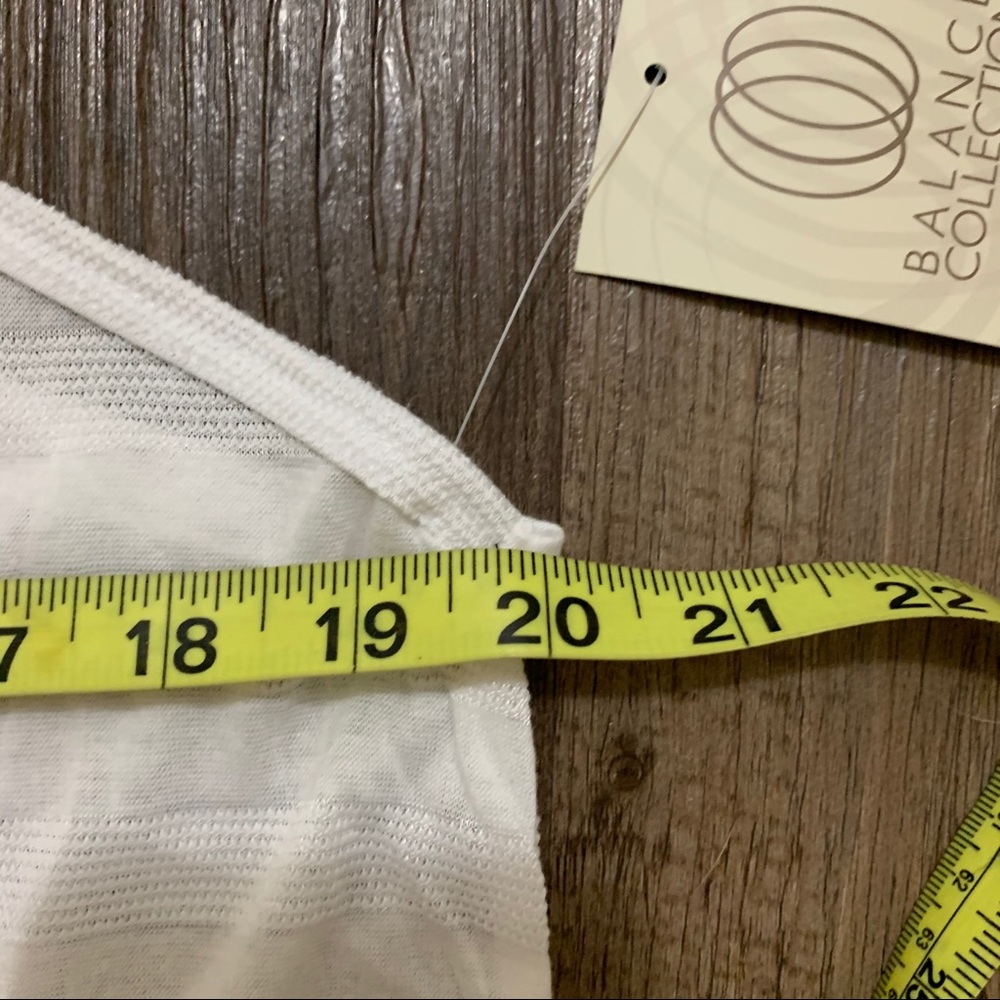 Balance Collection White Active Yoga Tank Top XL - Picture 8 of 10